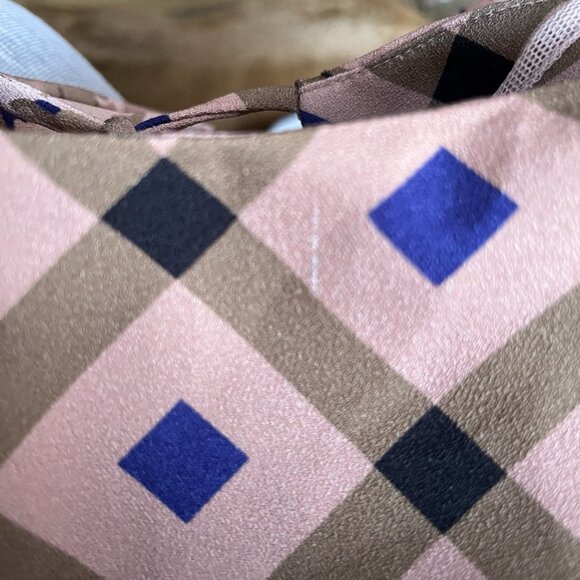 NWT Anthropologie Ottod'Ame Mara Tunic Dress Rose Gold/Navy Lng Sleeve Sz 8 Flaw - Picture 10 of 12